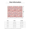 thumbnail image 5 of Uemuo Girl Rabbit Printed Throw Blanket for Couch, Fluffy Fuzzy Blankets for Bed, Sofa, Cozy Flannel Faux Fur Blanket-60"x50", 5 of 6