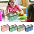 thumbnail image 3 of Yoloke Multi-Layer Lunch Box Portable Bento Box Microwave Safe Meal Container Leak-Proof Food Storage, 3 of 3