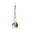 Green-1D-home supplies, variant on Home Four Leaf Clover Keychain Green Glass Crystal Ball Pendant Keyring Good Luck Charm Gift for St. Patrick's Day Birthday Party Home Decor