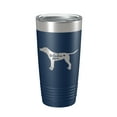 thumbnail image 1 of Dalmatian Mom Tumbler Dog Travel Mug Gift Insulated Laser Engraved Coffee Cup 20 oz Navy Blue, 1 of 1
