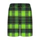thumbnail image 5 of Ceisia Men's Gift Relaxed Knee-Length Plaid Shorts Elastic Waist Drawstring Purple-Black Multi-Color, 5 of 5