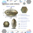 thumbnail image 2 of Barocity Football Premium Boy and Girl Official Match Ball With Reflective Rainbow Hex Pattern, Durable, Indoor, Outdoor, Training Playtime – Size 6 Gold, 2 of 8