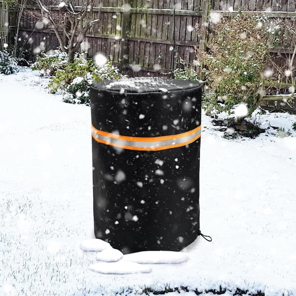 Round Well Pump Cover - 12"Dia x 14"H, Black