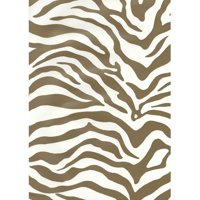 York Wallcoverings Risky Business Magnetism 33' x 20.5'' Zebra Print Foiled Wallpaper
