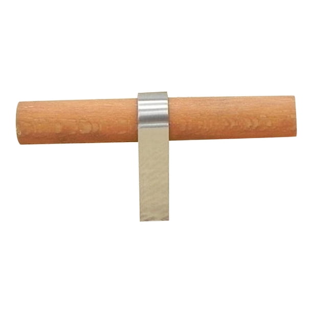 Tiradores de madera modernos minimalistas para armarios, armarios y decoración. Escribe un