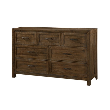 Emerald Home Pine Valley Carmel Brown Dresser With Solid Wood