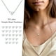 thumbnail image 4 of Collar de plata de ley 925 con inicial de corazón Silvora♥ letra B para mujer con caja de regalo, 4 of 8