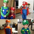 thumbnail image 3 of Disfraz de Super Cosplay para niños, traje de Mari Bros, mameluco de fantasía de Anime para niños y niñas, vestido de manga larga para fiesta de Halloween, disfraz con sombrero, 3 of 4