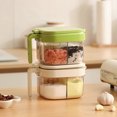 thumbnail image 6 of TAROFISH 1 Transparent 4-Compartment Spice Box, Household Kitchen Spice Jar, Spice Container, Salt Shaker, Kitchen Cooking Utensil.,Green,One Size, 6 of 9