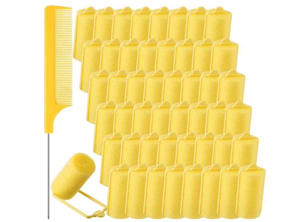 48 Pieces Foam Sponge Hair Rollers, Soft Sleeping Hair Curler Flexible