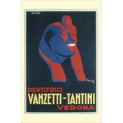 Toothpaste Vanzetti-Tantini Vintage Ad Poster G Mingozzi Italy 20x30
