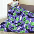 thumbnail image 6 of Fuzoiu Cute Halloween Print Ultra-Soft Micro Fleece Blanket,All Seasons Flannel Throw, Lightweight Blanket for Bed, Sofa, Couch, Movie Night, Camping, and Travel-80"x60", 6 of 7