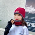 thumbnail image 4 of Winter Beanie Hat Scarf Set Warm Knit Hat Thick Fleece Lined Winter Hat Neck Warmer For Men Women, 4 of 4