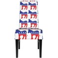 thumbnail image 2 of Dining Chair Covers,Democrat Bandana Soft Stretch Removable Washable Dining Chair Protector Seat Slipcover for Home, Party, Dining Room, 2 of 8