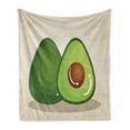 thumbnail image 1 of Avocado Soft Flannel Fleece Throw Blanket, Organic Freshness Theme with Digital Image of Half Cut Avocado Pieces, Cozy Plush for Indoor and Outdoor Use, 50" x 70", Multicolor, by Ambesonne, 1 of 6