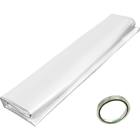 KFFKFF Greenhouse Covering 8 x 25 ft, 6 Mil Polyethylene Greenhouse Sheeting, Transparent Horticulture Plastic Film with UV Protection, Warming Polyethylene Sheeting with Exceptional Durability