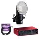 thumbnail image 1 of Interfaz de audio Focusrite Scarlett 2i2 4G con microfono Aston Element y cable XLR Kellards, 1 of 5