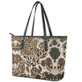thumbnail image 3 of ZUXONGSY Leopard Cow Print Handbag for Women Practicality Top Handle Tote Bag PU Leather Laptop Tote Bag with Handle for Shopping Work, 3 of 6