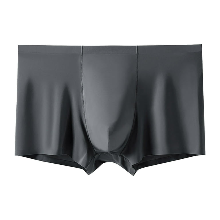 Underwear for Men Soft Comfortable Cotton Trunks Boxers Briefs for Men Grey  XXXL 