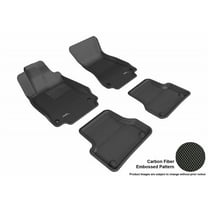 3D MAXpider 2012-2018 Fits Audi A7 Kagu 1st Row 2nd Row Black Carbon Fiber Embossed Pattern Floor Mat L1AD02301509