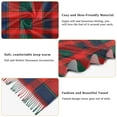 thumbnail image 5 of FORMRS Womens Scarf Winter Soft Long Big Warm Shawls Wrap Tassel Scarves, Red and Blue Pattern, 5 of 9