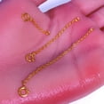 thumbnail image 3 of Extenders Chain Necklace 14K Gold Plated Sterling Silver Extension Chains for Jewelry Making 3 PCS(1 2 3 inch), 3 of 9