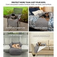 thumbnail image 2 of FurHaven Pet Furniture Cover | Sofa Buddy Reversible Furniture Cover Protector Pet Bed for Dogs & Cats, Gray/Mist, Large, 2 of 8