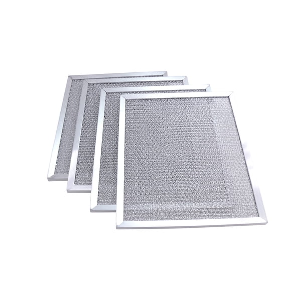 Kitchen Basics 101 4 Pk Aluminum Hood Vent Filter 97006931 Replacement for Broan Nutone BP29 Exhuast Fan 1172137 5-3078 88150 99010121 (10.5 x 8.75 inch)
