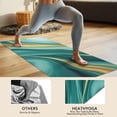 thumbnail image 4 of Teal and Gold Marble Flow Lines Pattern Hot Yoga Mat Towel Non Slip for Hot Yoga - Quick-Drying Yoga Mat Cover with 4 Corner Pockets with Travel Bag - Hot Yoga Towel Non Slip 74"x26", 4 of 6