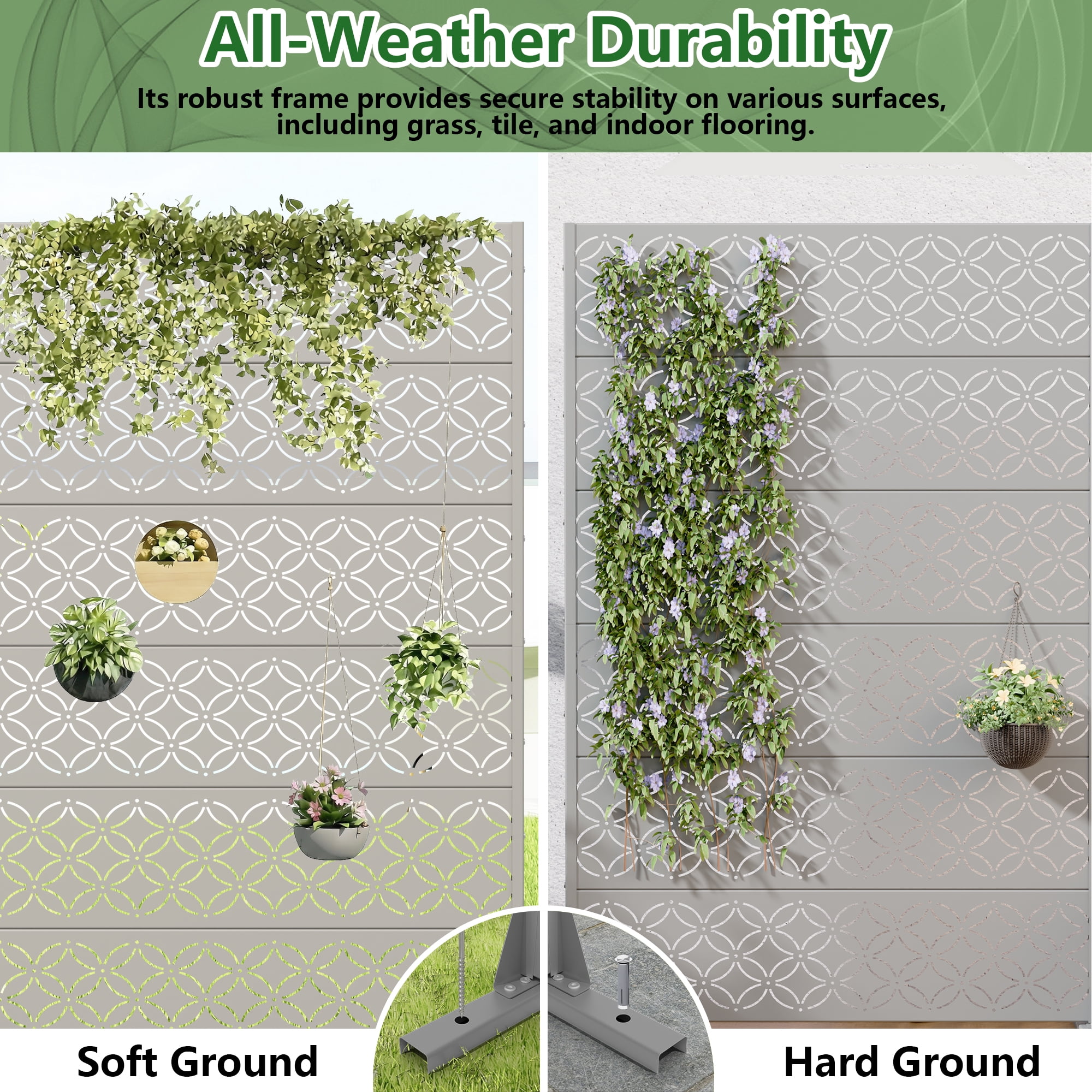 Privacy Metal Screen Fence Panel