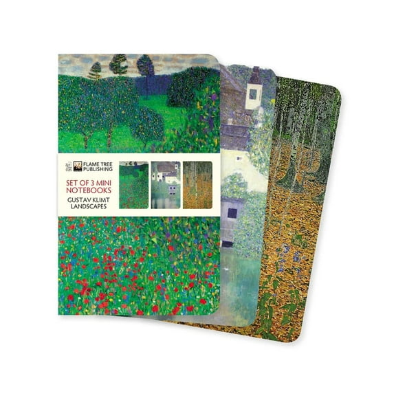 Mini Notebook Collections Klimt Landscapes Set of 3 Mini Notebooks, (Hardcover)