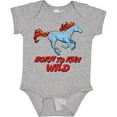 thumbnail image 3 of Inktastic Born to Run Wild- Galloping Horse Boys or Girls Baby Bodysuit, 3 of 5