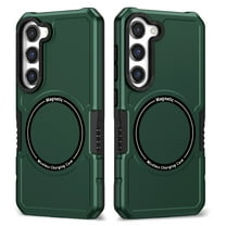 TECH CIRCLE Galaxy S23 Plus Case,Heavy-Duty Tough Rugged Full Body Shockproof Wireless Charging Protective Case Compatible with Magsafe for Samsung Galaxy S23 Plus 5G 6.8 inch 2023, Darkgreen