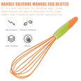 thumbnail image 3 of Batidora de huevos manual, batidor de globo de silicona, espumador de crema de leche fácil de limpiar, utensilios de cocina para mezclar y revolver, 3 of 5