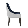 thumbnail image 5 of Comfort Pointe Jolie Upholstered Navy Blue and White Fabric Dining Chair, 5 of 11