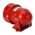 thumbnail image 2 of Campana de alarma de Motor Industrial Color rojo acero Mini bocina sonido zumbador sirena para coches AC110V, 2 of 5