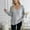 Gray, variant on Women's Scoop V Neck Sweaters Solid Color Long Sleeve Lightweight Knitted Pullovers Casual Loose Fit Outfits Clothes