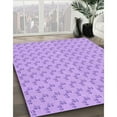 thumbnail image 3 of Ahgly Company Machine Washable Indoor Round Transitional Purple Area Rugs, 6' Round, 3 of 7