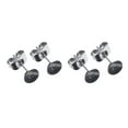 thumbnail image 1 of Langgg 400 Sets Earrings Blank Base DIY Crafting Gold Silver Color Ear Backs Lady Decorations Wear Jewelry Making Tool Silver 5mm 2Set, 1 of 6