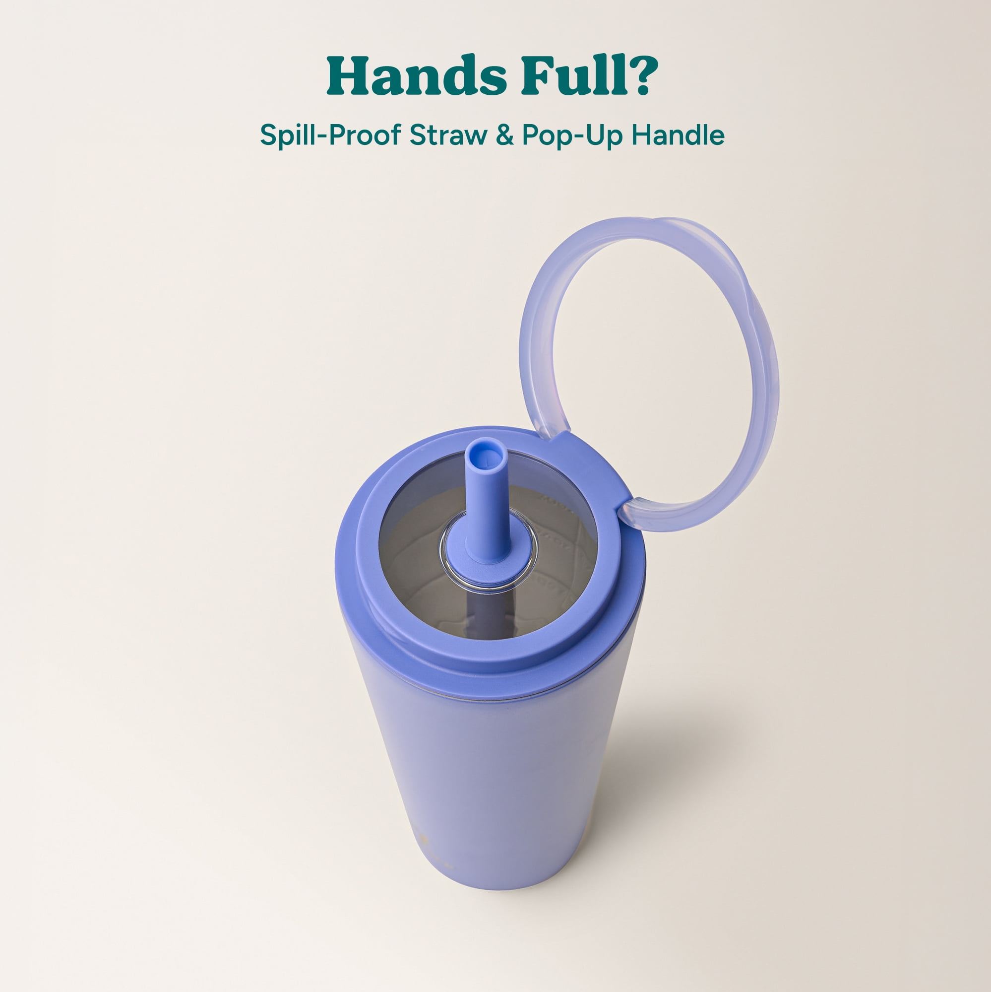 Reduce Halo 30 oz Tumbler with Handle, Blueberry