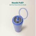 thumbnail image 5 of Reduce 30oz Halo Spill-Proof Handled Tumbler, Blueberry, 5 of 7