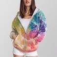 thumbnail image 2 of Godom Women's 2025 Zip Up Y2K Hoodies Casual Long Sleeve Sweatshirts Fall Winter Track Jackets with Pockets, 2 of 6