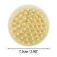 thumbnail image 5 of Unique Bargains 1 Pc Hair Brush Hat-shaped Scalp Scrubber Yellow, 5 of 6