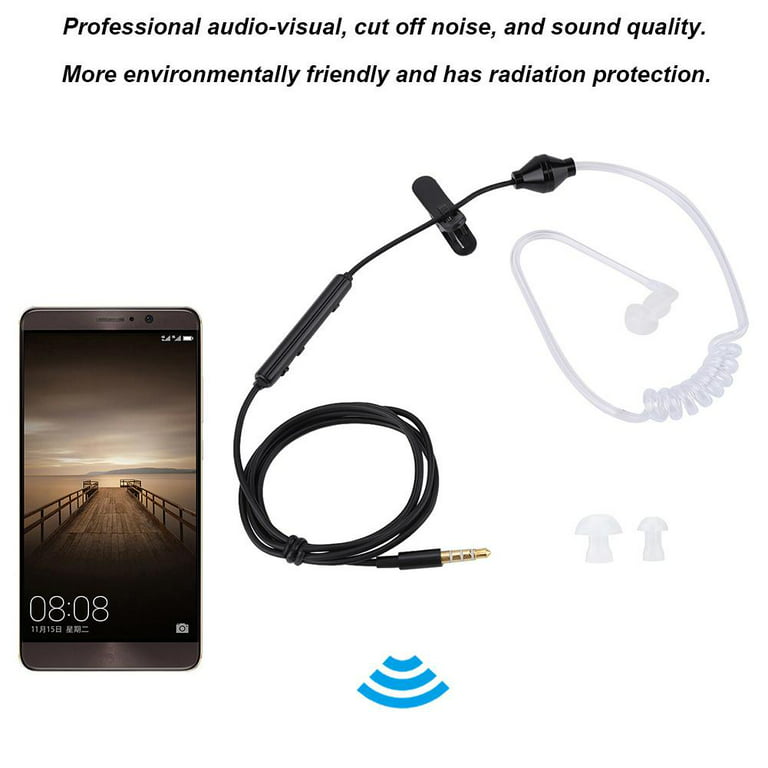 Octpeak Headsets,In-Ear Headsets Air Tube Security Earpiece with Mic for  IOS for, In-Ear Headsets