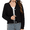 Black, variant on Women's Cardigan Sweaters Open Front Long Sleeve Button Down Knit Jackets with Pockets