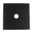 thumbnail image 4 of 6 piezas de negras para quemadores de , protectores de de gas, doble grosor de 0,2 mm, reutilizables, antiadherentes, revestimient Baoblaze Almohadilla a prueba de aceite de horno negro, 4 of 8