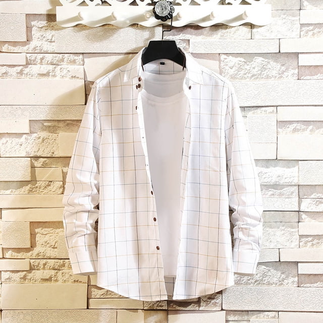 Blusa y camisa de manga larga con cuello vuelto para hombre, estilo casual, con botones, estampado playero, de manga corta, de poliéster
