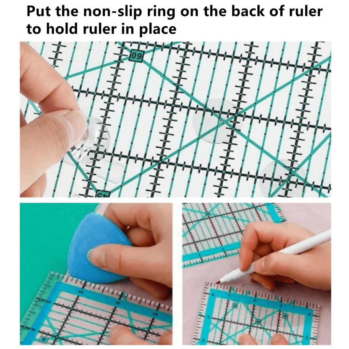 4pcs Quilting Rulers,Quilting Rulers and Templates,Square Quilting Rulers Fabric Cutting Ruler for Quilting and Sewing
