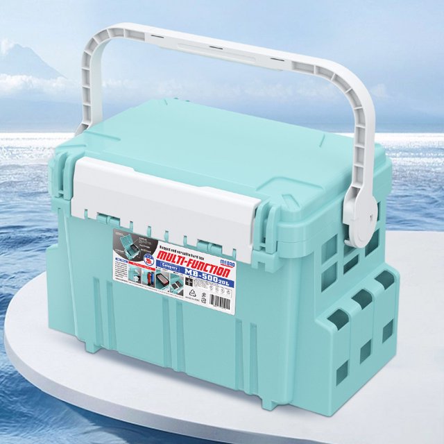 Organizador De Almacenamiento De Pesca Caja de pesca de carpa multifuncional portátil duradera para artes de pesca (S azul) Sywqhk Para Estrenar