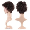 thumbnail image 2 of MesaSe Longue Perruque Synthétique Bouclée avec Franges Cheveux Courts Perruques Résistant à la Chaleur Pleine Perruque Pleine Tête pour les Femmes Blondes highlight, 2 of 4
